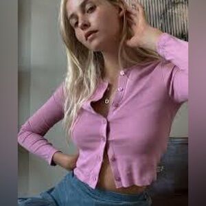 Urban Outfitters Button-Down Crop Top